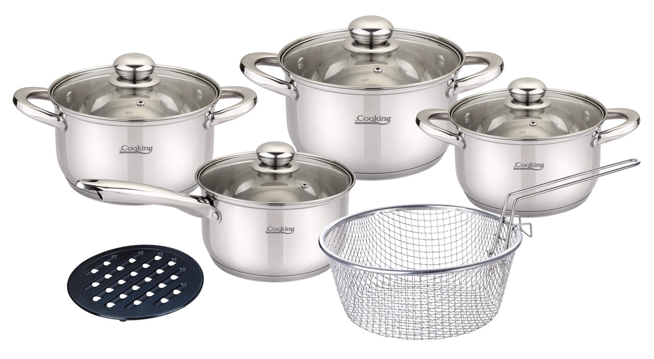 Set pentru gatit Madeline, Cooking by Heinner, 10 piese, inox, argintiu - imagine 7